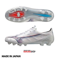 MIZUNO Football Shoes ALPHA JAPAN (WHITE/IGNITION RED/HOLO)