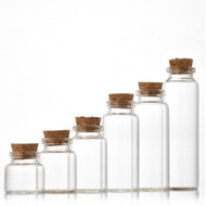 KAYU Wooden Lid Glass Cup Bottle - Wave 30mm (1Dozen Pack) - Y109