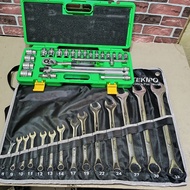 Socket Wrench Set 8 - 32 Mm Socket 24 Pcs 1/ 2 6Pt Plastic Box Tekiro Key Socket Set (8 - 32 Mm) 14 