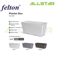 Felton Planter Box FBL2482-WHITE/brown/GREY