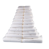 Thin white vest bag spot plastic bag transparent food bag takeaway convenient bag vest shopping bag