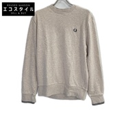 Fred Perry 米色單點Logo衛衣，L碼 [二手]