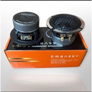Embassy 3 Inch Black Universal Audio Midrange Speaker 3" Pair