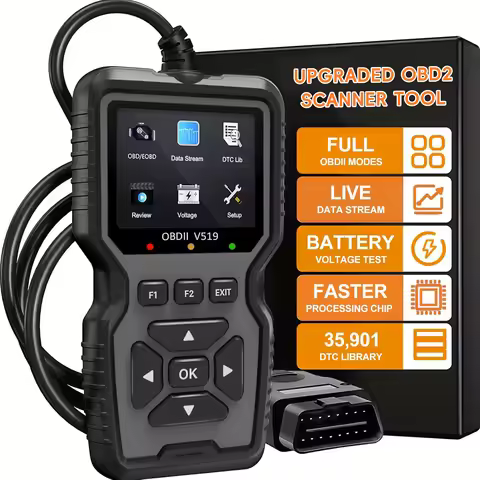 OBD2 Scanner Diagnostic Tool, Check Engine Code Reader OBD2 Scanner with Reset, Mode 6, Mode 8 & I/M