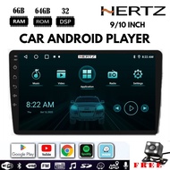 [6GB RAM+64GB ROM] Hertz Android Player 9"10" inch Quad Core Car Multimedia MP5 Player WIFI