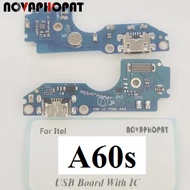 For itel A60s  A662Lm / A60 A662 A662L USB Dock Charger Port Plug Jack Microphone MIC Charging Board