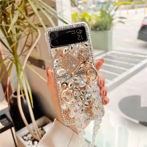 Razr 40 Crystal Wrist Strap Phone Case For Motorola Razr 40 50 Ultra 40ultra 60 2025 Lanyard Telefon