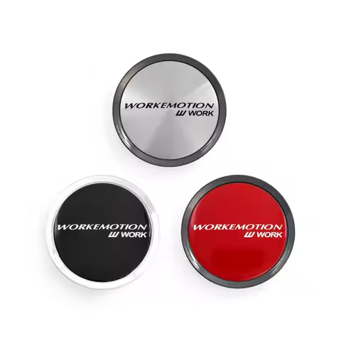 4PCS/Lot 75MM Car Wheel Center Hub Caps for WORK EMOTION WHEEL Emblem Logo Car Styling Accessories
