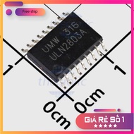 [5 Pieces]- ULN2803A NPN Transistor 8 Output Darlington 50V 0.5A SOP-18 Chip World