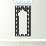 3D Islamic Pattern Cut Out Wall Art Kubah Mihrab Kerawang Islamic Dekorasi Dinding (f)