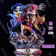 One Piece Figure LX Three Captain Onishima Luffy Kidro GK One Piece Model Statue Oversized Ornaments