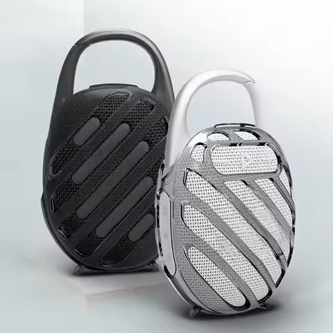 TPU Transparent Case Audio Protective Case Anti-Scratch Transparent Speaker Shell for JBL CLIP 5 Blu