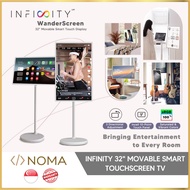 【SG】Infinity WanderScreen 32" Lifestyle Screen | Movable Wi-Fi 6 Smart Android 12 Touch Screen TV with 6 Hour Battery