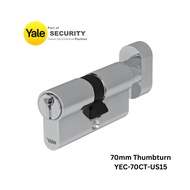 YALE Essential Series Euro Profile Cylinder Lock Size 70mm Model (YEC70CT-US15)