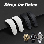 20mm Rubber Silicone TPU Watch Bands for Rolex GMT Daytona Submariner Diving Waterproof Replacement Belt Watch Strap Accessories