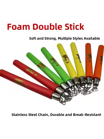 Beginner Safety Foam Nunchaku Training Stick for Kids And Adults Van Cleef Martial Arts Practice Sti