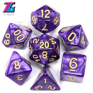 T TG Marble Pattern Dice Multi-faceted D20 Large Color Mesh Running Group Cthulhu Board Game Big Swi