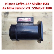 Nissan Cefiro A32 Skyline R33 Air Flow Sensor With Housing PN : 22680-31U00 / A36-608 / Mass Sensor / MAF Meter