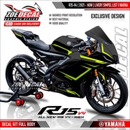 Latest Full Body Decal Sticker YAMAHA R15 V4 / R15 M V4 / R125 Livery Simple list 1 Simple Color