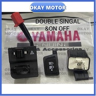 YAMAHA LC135 V8 Fi / EGO GEAR Y15 v1 PNP HI LOW ON OFF HANDLE switch DOUBLE SIGNAL & RELAY HORN SUIS