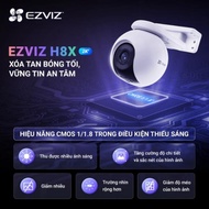 Ezviz H8x 4MP Wifi Camera Super Sharp, 360 Rotation, Talk, Night Color, Motion Tracking