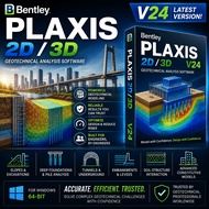Bentley PLAXIS 2D / 3D V24 For Windows 64-Bit | Geotechnical Analysis Software