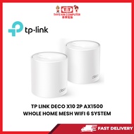 TP LINK DECO X10 2P AX1500 WHOLE HOME MESH WIFI 6 SYSTEM