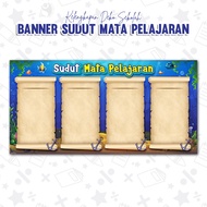 🌼1 DAY SHIP🌼 Banner Sudut Mata Pelajaran / Sekolah Ceria / Papan Kenyataan / Sudut Info / Keceriaan 