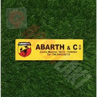 LONG ABARTH STICKER STICK IN GLASS