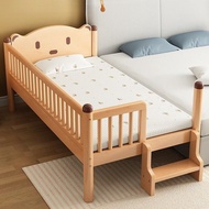 Baby Bed Multi-Function Seamless Children Bed Splicing Together Kids Bed Frame Thickening Bed Extens