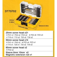 Dewalt 40 Piece Impact Screwdriver Bit Set With Tough Case Fits TStak Caddy Drill Driver Bits Set Ac