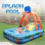 Splash Pool Slide Swimming Basketball play