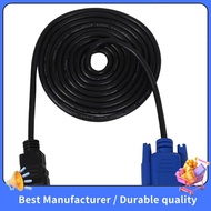 【NEW】HDTV  Gold Male To VGA HD-15 Male 15Pin Adapter Cable 6FT 1.8M 1080P