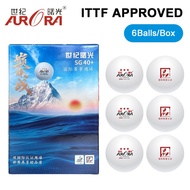 AURORA 3Star Professional Table Tennis Balls 40+mm ITTF Approved Ping Pong Ball for Competition SG35