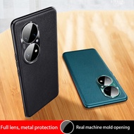 New Phone Case For Huawei P30 P30pro P40 P40pro P40pro+ P50 P50pro Original Luxury Leather Metal Lens Full Protection Back Cover Fundas Capa for Huawei P 30 40 50 Pro + Plus Casing