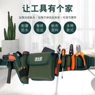 High-end Original Canvas tool bag multifunctional waist bag electrician thickened tool bag portable canvas storage bag electric drill waist bag