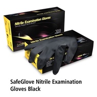 HITAM Nitrile EXAMINATION GLOVE M 1 BOX Buttonscarves BLACK BLACK Gloves