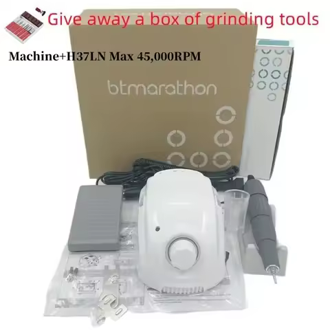 65W Electric Nail Drill STRONG 210 Champion-3 Micromotor Control Box DC 30V 35000RPM H200 Handle Mil