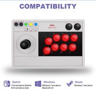 8bitdo Arcade Stick Fightstick Joystick for Nintendo Switch/PC