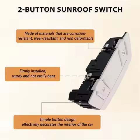 Car Overhead Console 2 Button Sunroof Switch CJ5Z-15B691-B For Ford Kuga Escape 2013-2019 CJ5T-13D75