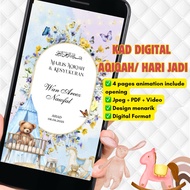 Kad Aqiqah Digital | Kad Digital Hari Jadi | Kad digital | Digital Birthday Card