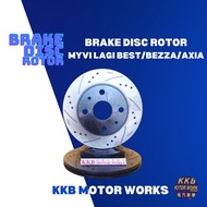 Front Brake Disc Rotor Perodua Myvi Lagi Best Bezza Axia (1 PAIR/2PCS) Disc Brake Myvi Disc Rotor Di