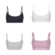 Skims Cotton Rib Scoop Bralette Bra