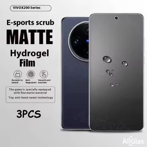 3PCS Full Cover Matte Hydrogel Film for VIVO X200 X100 Pro Screen Protector for VIVO X200 X100 Water