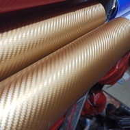 [Import] Sticker Carbon Carbon gold gold doff Embossed sticker