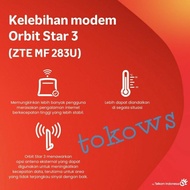 New MODEM WIFI ROUTER TELKOMSEL ORBIT STAR 3 ZTE MF283U FREE ANTENA 10