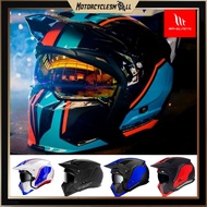 [CLEARANCE] 2021 MT HELMETS STREETFIGHTER SV TWIN NEW DESIGN OFFROAD SCRAMBLER HELMET FREE SMOKE VIS