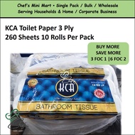 [SG STOCKS] KCA 3Ply Toilet Tissue Roll Bathroom Tissue Toilet Paper [In Bundle of 3/6]