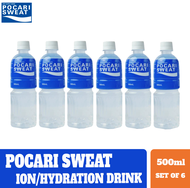 Pocari Sweat Ion Drink, Water and Electrolytes, Hydration Drink, 500ml, Pack of 6
