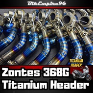 Zontes 368G Titanium Header 51mm Performance Exhaust Header Pipe Durable Light Weight for Zontes 368